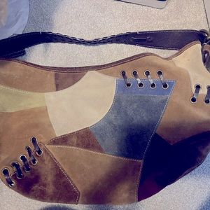 Coach multi patchwork hobo